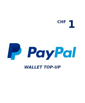 PayPal Wallet CHF 1 Top Up Key GLOBAL